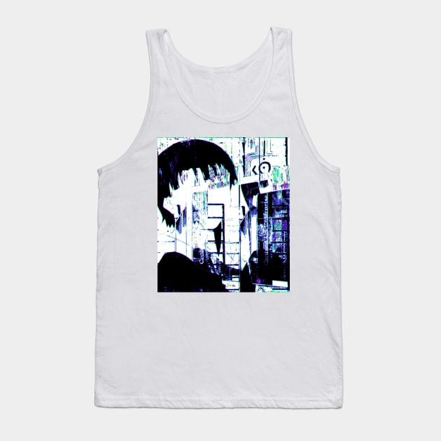 lain echo glitch Tank Top by Alheak